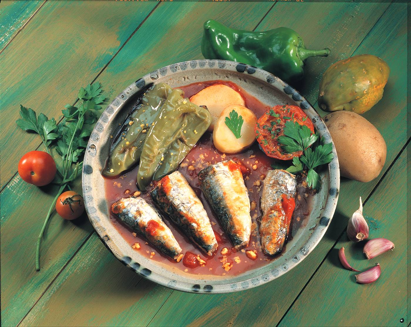 Ensalada templada de sardinas